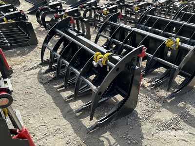 All-Star E Series 72 in Skid Steer Root Rake