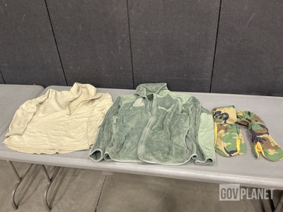 (85) Cold Weather Jackets, (22) Cold Weather Shirts & (1) Pair of Mitten Shells