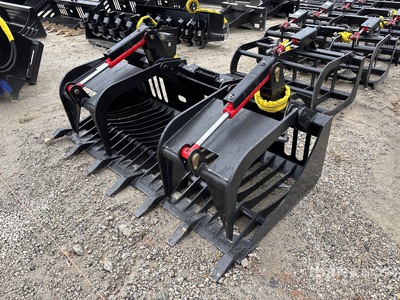 All-Star 72 in Skeleton Skid Steer Grapple Bucket