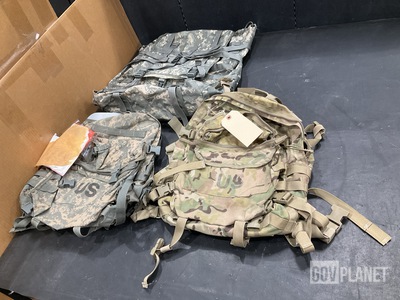 (16) Large Field Rucksacks, (16) Assault Packs & Assorted Items