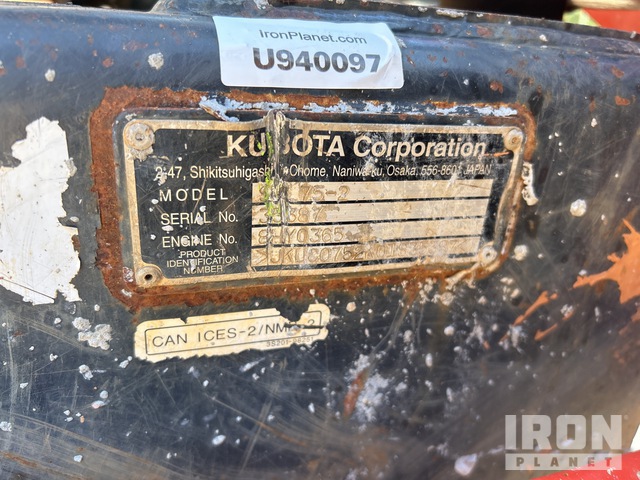 MINI CARGADOR SOBRE ORUGAS 2018 KUBOTA SVL752