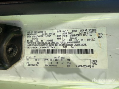 2017 Ford F-150 XL 4x2 Extended Cab Pickup