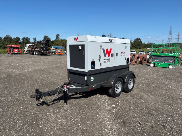 2023 Wacker Neuson G70 T4F 58 kW Mobile Generator Set 2023 Wacker Neuson G70 T4F 58 kW Mobile Generator Set