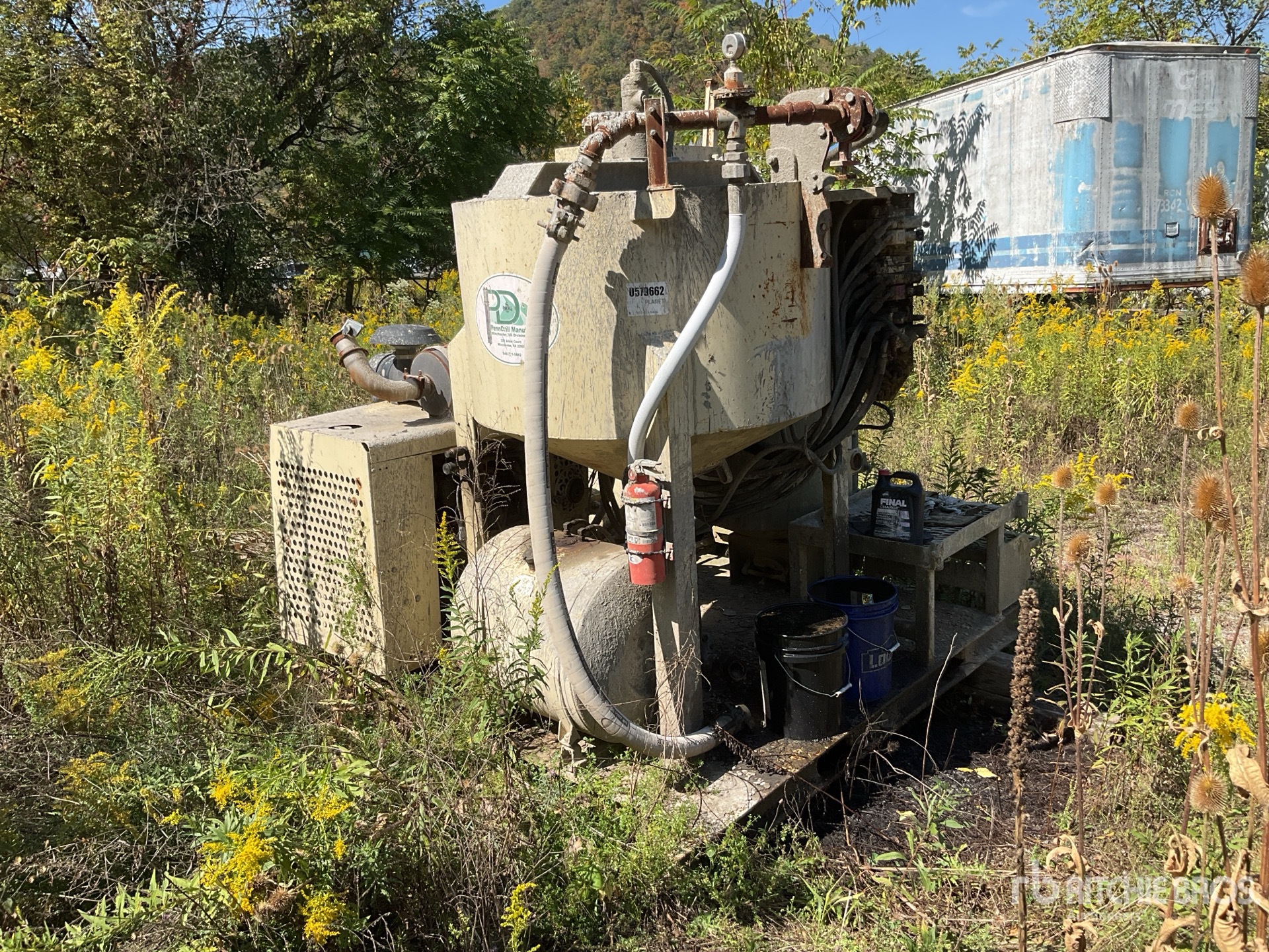PennDrill Manufacturing Inc. PD1011HD Skid Mounted Grout Pump (Inoperable)