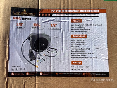 2025 Landhonor LHR-I30B Water Hose w/ Hose Reel Accessoires - divers construction (Unused)