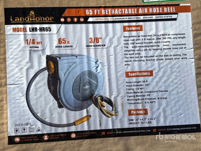 2025 Landhonor LHR-HR65 Extendable Air Hose w/ Reel (Unused)