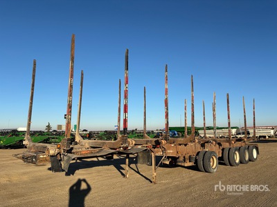 2012 Timmins 50 ft Quad/A Hayrack Log Trailer
