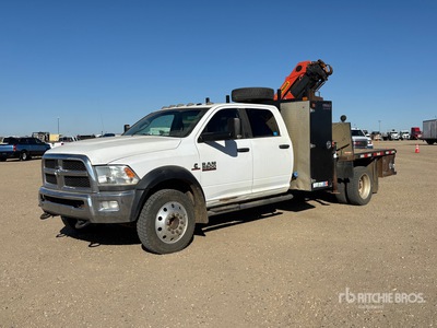 2014 Palfinger PK6501B 6940 lb Knuckle Boom on 2015 Ram 5500 4x4 Crew Cab Boom Truck