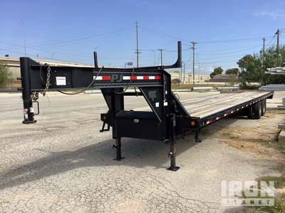 2014 PJ D7142 40 ft T/A Gooseneck Pritsche Anhänger