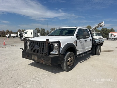 2020 Ford F-550 XL 4x4 Crew Cab Flatbed Truck