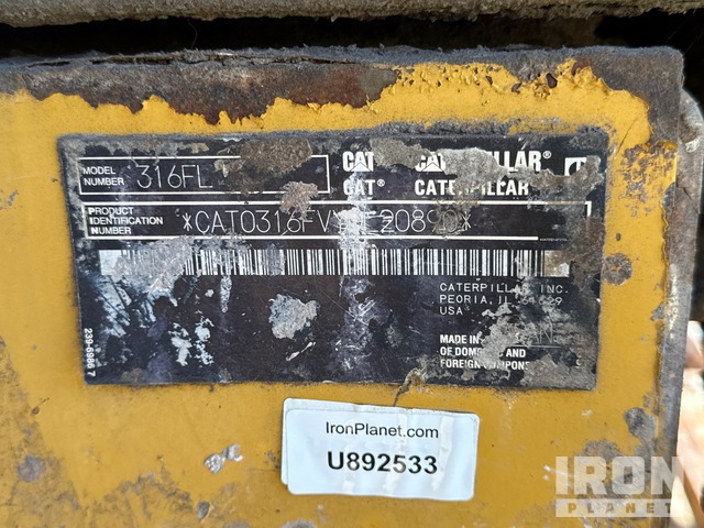 EXCAVADORA 2019 CATERPILLAR 316FL