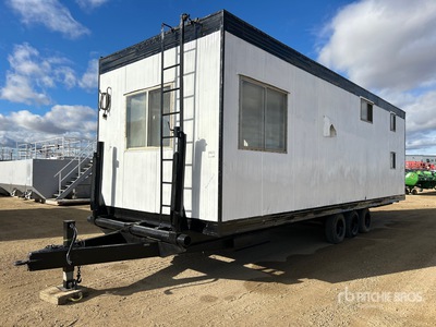 1980 10 ft x 28 ft Skid-Mounted Tri/A Oficina móvil