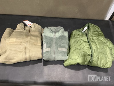 (3) Cold Weather Coat Liners, (14) Cold Weather Jackets & Assorted Items