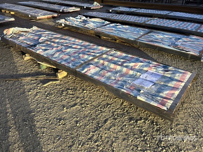 Quantity of (100) Sheets Galvalume Steel Roofing (Unused)