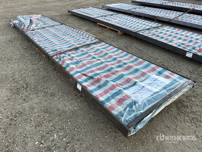 Quantity of (100) Sheets Galvalume Steel Roofing (Unused)