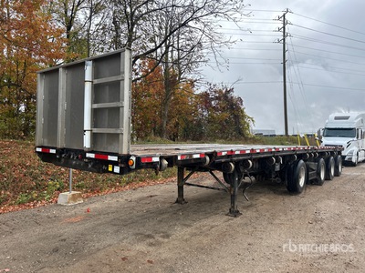 2007 Lode King PF9 48 ft Quad/A Flatbed Trailer
