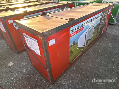 Lynx HD-17 18 ft x 40 ft x 17 ft Rubberized Canvas Storage Building (Unused)