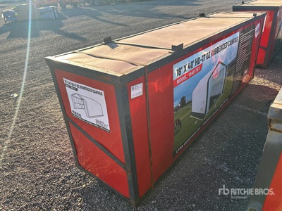 Lynx HD-17 18 ft x 40 ft x 17 ft Rubberized Canvas Storage Building (Unused)