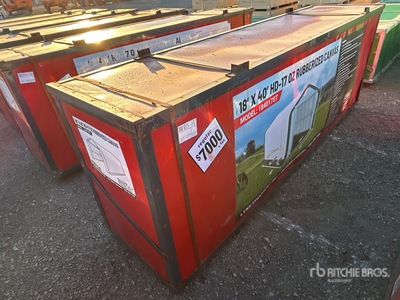 Lynx HD-17 18 ft x 40 ft x 17 ft Rubberized Canvas Storage Building (Unused)