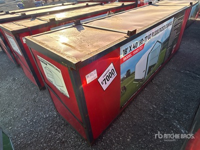Lynx HD-17 18 ft x 40 ft x 17 ft Rubberized Canvas Storage Building (Unused)