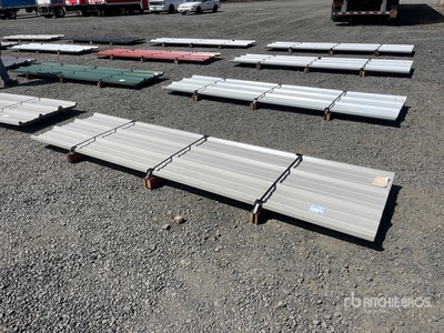 Quantity of (50) Kit Containers 12 ft Metal Roofing (Unused)