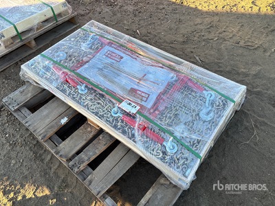 Quantity of (5) 2025 Suihe BC-9200 9200 lb Ratchet Binders & (10) 20 ft Chains (Unused)