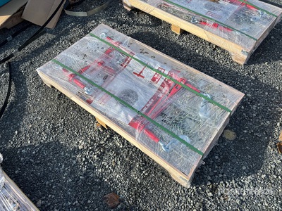 Quantity of (5) 2025 Suihe BC-5400 5400 lb Ratchet Binders & (10) 20 ft Chains (Unused)