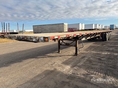 2002 Manac 53 ft Tri/A Flatbed Trailer