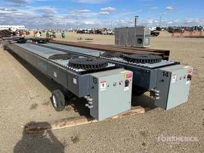 Quantity of (2) 46 Ft Automated Assembly line Rollers
