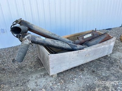 Quantity of (2) Michel's Hopper 8 in x 7 ft Hydraulic Grain Auger