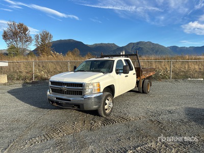2009 Chevrolet 3500HD 4x2 Crew Cab 平台トラック