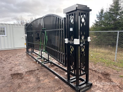 2025 Suihe NFG-20FGP-D 20 ft Wrought Iron Bi-Parting Driveway Gate (Unused)