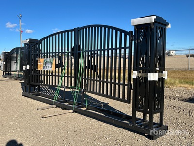 2025 Suihe NFG-20FGP-D 20 ft Wrought Iron Bi-Parting Brama wjazdowa