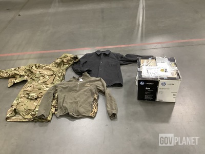 (27) Assorted Men's Outerwear, (2) Toner Cartridges & Assorted Items