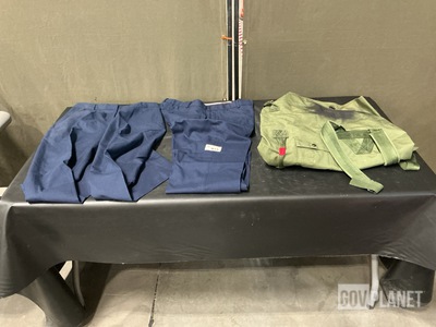 (42) Pairs of Trousers, (30) Duffel Bags, (37) Pairs of Slacks & Assorted Items