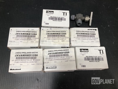 (8) Parker 6A-V6AN-TI-ST-3511 Needle Valves