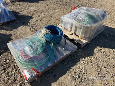 Quantity of (2) Pallets of Sandblast Equipment And ホース