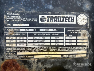 2004 Trailtech 24 ft Remorque pour équipement