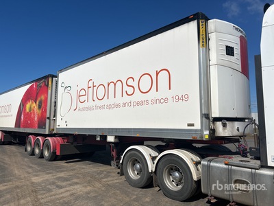 2011 MaxiTrans 7.2 m Rollback Tri/A B-Double Lead Refrigerated Trailer