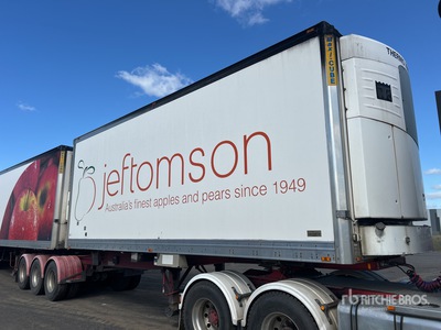 2009 MaxiTrans 7.2 m B-Double Lead Rollback Tri/A Refrigerated Trailer