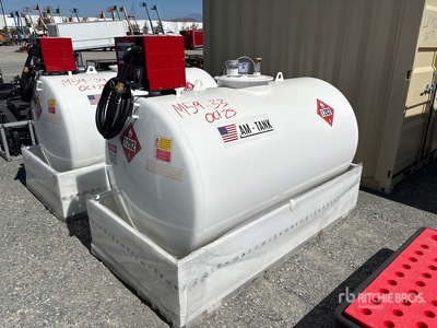 2025 AM Tank 500 500 gal Skid Mounted Steel Fuel Tank