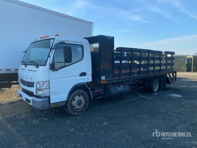 2013 Mitsubishi Fuso FEC72S 4x2 Flatbed Truck (Inoperable)