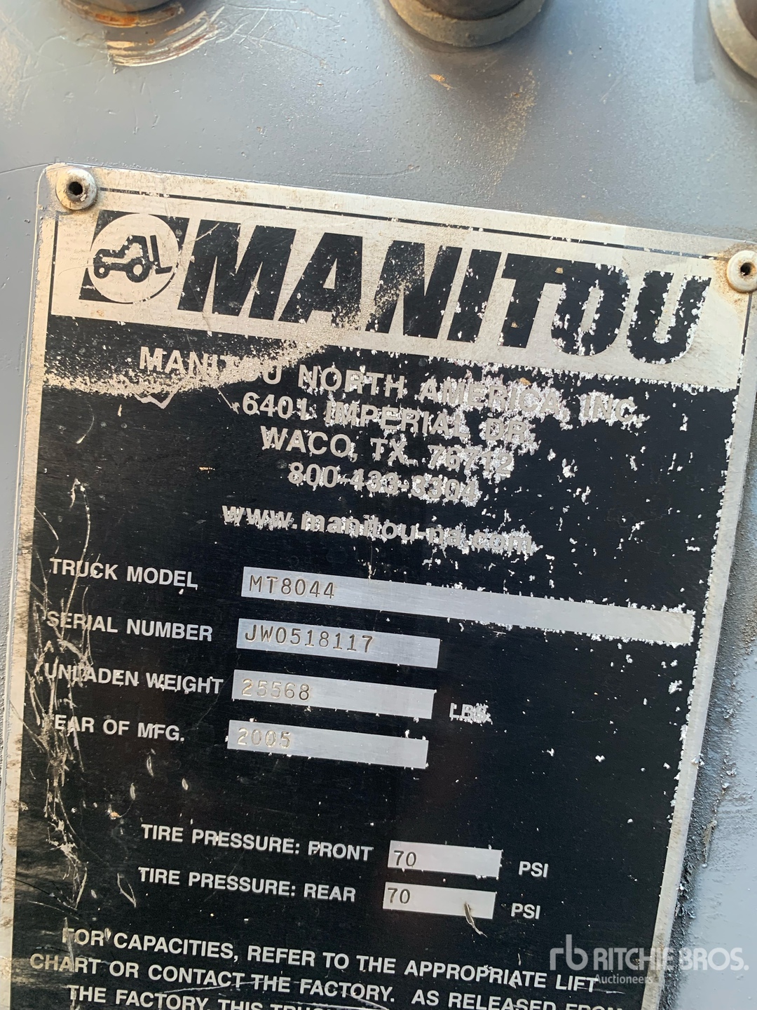 2005 Manitou MT8044 Telehandler