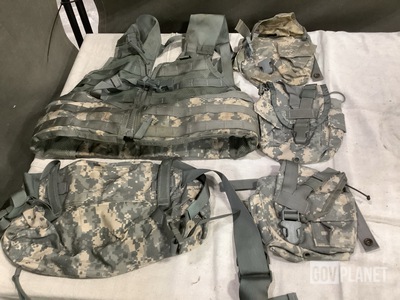 (160) Canteen Pouches, (60) Fighting Load Carriers & Assorted Items