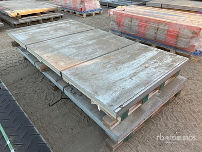 Quantity of (76) 14 GA 48 in x 96 in Galvanized Steel Sheets (7980 lbs)