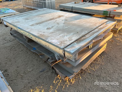 Quantity of (125) 18 GA 48 in x 96 in, (20) pcs - 18 GA 60 in x 96 in Galvanized Steel Sheets (10,225 lbs)