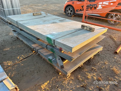 Quantity of (162) 18ga x 48 x 96 Galv Sheets (10368 lb)