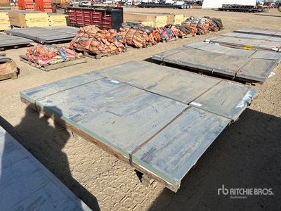 Quantity of (32) 10ga x 48 x 96 Galv Sheets