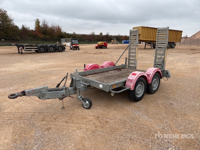 2012 Hubiere TPG252R T/A Remorque Remolque Portamaquinaria