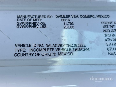 2017 Freightliner M2 106 4x2 Table Top Truck